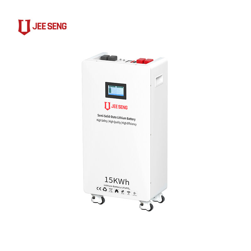 15KWH 48V 51.2V Lithiumbatterij voor huishoudelijk energieopslagsysteem met BMS met wielen
