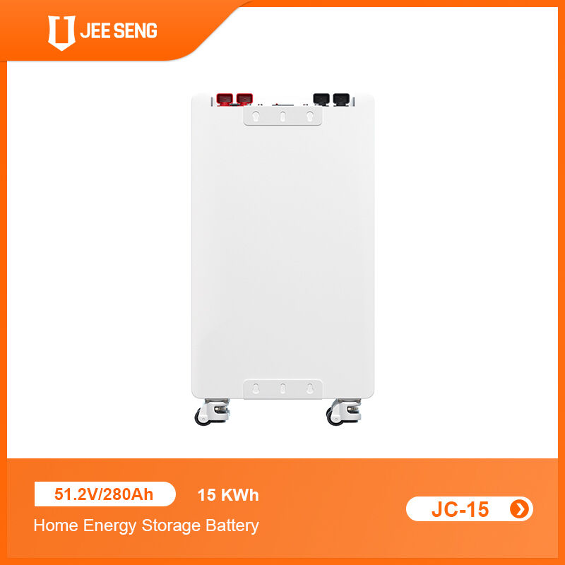 15KWH 48V 51.2V Lithiumbatterij voor huishoudelijk energieopslagsysteem met BMS met wielen